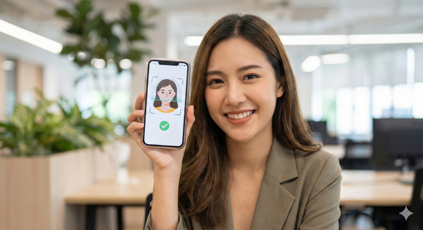 Face authentication technology enabling passwordless login with biometric security